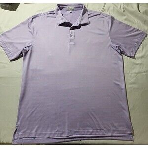Peter Millar Polo Golf Shirt Mens XL Summer Comfort Blue & Pink Striped